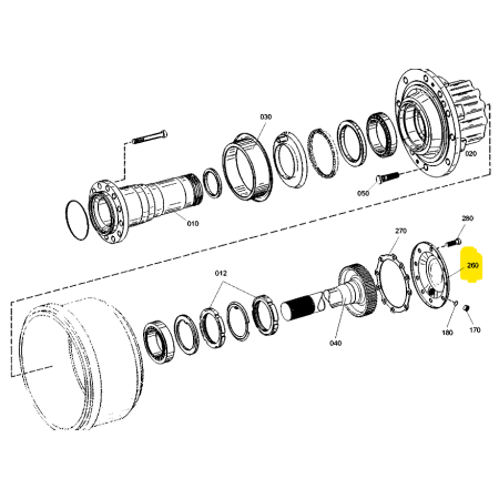 coperchio mozzo posteriore iveco 42534372