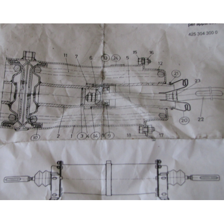 kit revisione cilindro freno posteriore wabco 8261006533 breda s179897