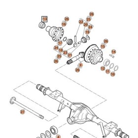 ghiera scanalata mozzo posteriore iveco 7162458