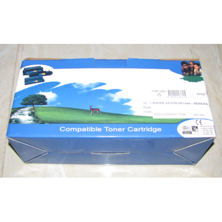 toner compatibile ricoh aficio sp1000+scheda codice sp1000