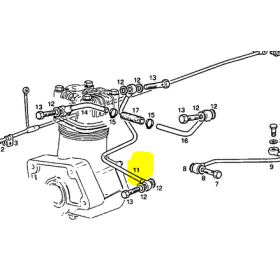 tubo in ferro acqua di raffreddamento iveco 4715861