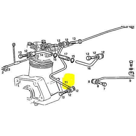 tubo in ferro acqua di raffreddamento iveco 4715861