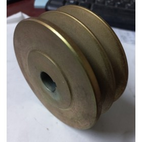 puleggia piccola doppia gola alternatore dm 90 asse 16 iveco 6131924