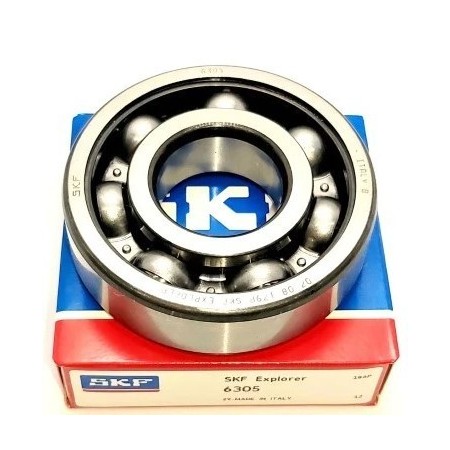 cuscinetto radiale a sfera con tenute o schermi 62x25x17 skf 6305zz