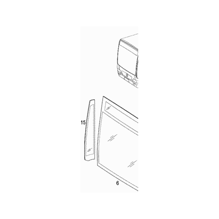 pannello di vetro laterale parabrezza verde riscaldata mercedes a6286730216