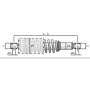 ammortizzatore a molla sedile autista sabo 890199 iveco 50457