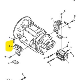staffa di fissaggio cambio gr801 serie 4 e 5 scania 488992