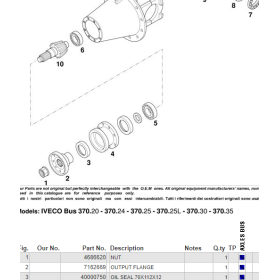 dado pignone differenziale iveco 4686620