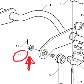 dado a corona bielletta stabilizzatrice scania 639289