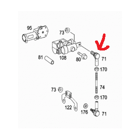 testina livellatrice articolazione m8 mercedes a0003280063