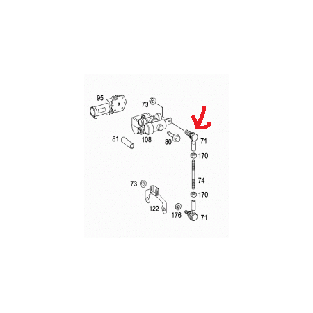 testina livellatrice articolazione m8 mercedes a0003280063