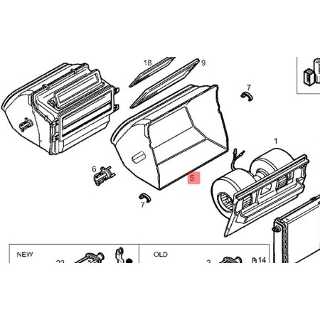 scatola riscaldamento/sbrinamento parabrezza iveco 93930694