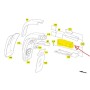 telaio braccio specchio retrovisore dx tourino mekra 593954401 mercedes a6298105616
