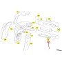 coperura posteriore inferiore braccio specchio retrovisore dx tourino mercedes a6298111718