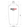 molla aria di gomma sospensione blacktec 9027
