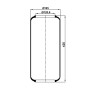 molla aria sospensione posteriore scania 434932 volvo 3116354