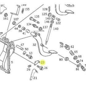 staffa di fermo pedale frizione mercedes A6932917030