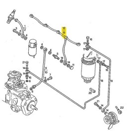 tubazione combustibile rifiuto iniettori iveco 98460652