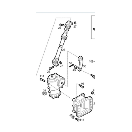 albero rinvio sterzo my way iveco 500366038 5801496431