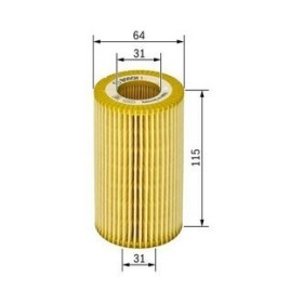 filtro/cartuccia olio 31x64x115 bosch p9116 mercedes a6111180009