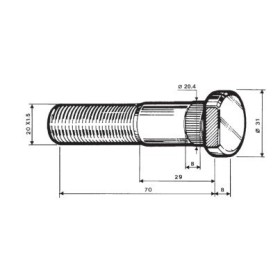 colonnina ruota 22x70 iveco 42117433 7168838