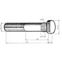 colonnina ruote 22x1,5x100 iveco 7168465 42127220 42064824 42117453
