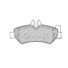 serie pastiglie freno posteriore sprinter mercedes A0044206920