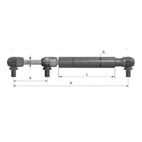 molla a gas 800n L 525 stabilus 695386