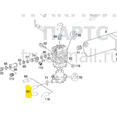 tubo/manicotto acqua curvo 180° mercedes a3018322423