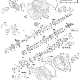 molla sincronizzatore cambio zf 0732040385, 6001301056 iveco 8832940 7701007805