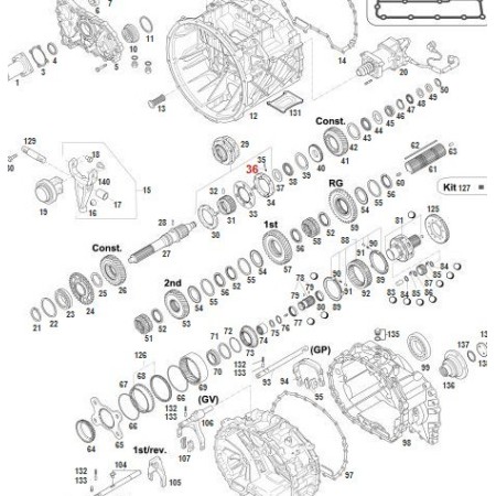 molla sincronizzatore cambio zf 0732040385, 6001301056 iveco 8832940 7701007805