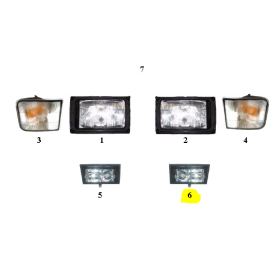 proiettore fendinebbia dx 380 iveco 98439184