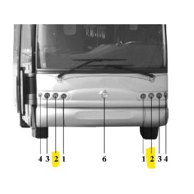 FARO ROTONDO ZKW LARGA RIFRAZIONE 4  iveco 71701602