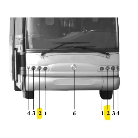 FARO ROTONDO ZKW LARGA RIFRAZIONE 4  iveco 71701602