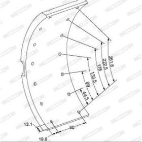 kit ferodo std freno a tamburo 325 ferodo k17635 iveco 1906237