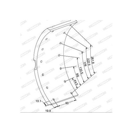kit ferodo std freno a tamburo 325 ferodo k17635 iveco 1906237