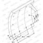 kit segmenti /ganasce freno a tamburo iveco 1901906 2980299 1902185