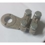 capicorda ottone nichellato doppio bloccaggio cavo 13mm occhiello 13mm