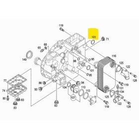 o ring/anello tenuta cambio 45x5 corda originale mercedes a0249973748