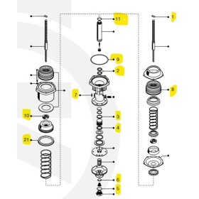 kit revisione servofrizione kr6400 knorr 1407317 iveco 9932284