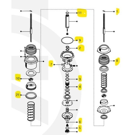 kit revisione servofrizione kr6400 knorr 1407317 iveco 9932284