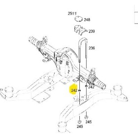 gommino per staffa/rappone ponte mercedes a6293510080