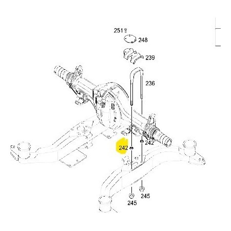 gommino per staffa/rappone ponte mercedes a6293510080