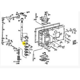 segmento selettore marce zf 1240307374 iveco 2966531