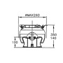 membrana sospensione aria/toopless completa iveco 93195048