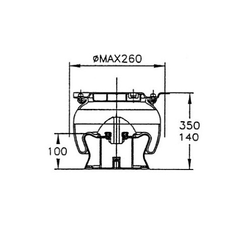 membrana sospensione aria/toopless completa iveco 93195048