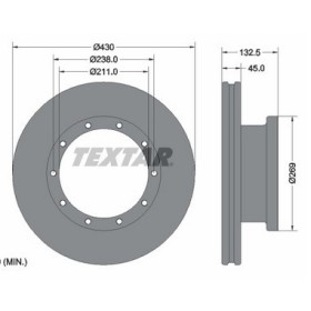 disco freno ventilato dm 430 sp 45 mercedes A9424212112 A9424230012