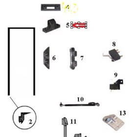 perno bloccaggio porta iveco 61154281