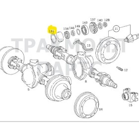 RONDELLA DISTANZIALE PIGNONE CONDUTTORE 0,25 MM mercedes a3003530352