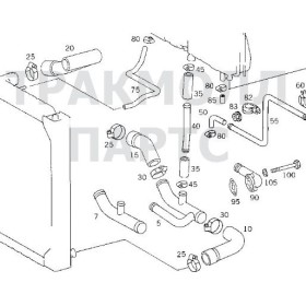 tubo flessibile radiatore curvo mercedes a3565010682